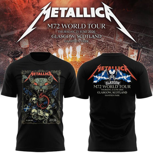 Metallica M72 World Tour Glasgow Special T-shirt | BS47