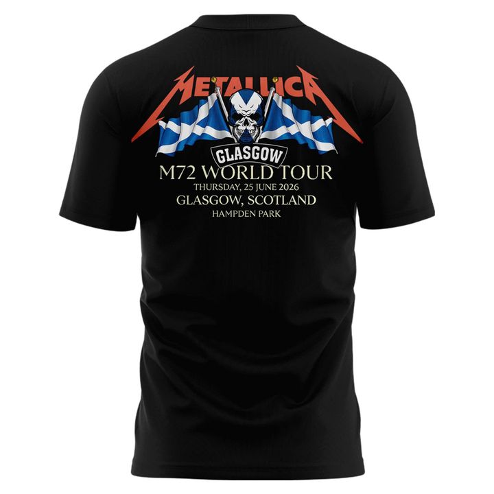 Metallica M72 World Tour Glasgow Special T-shirt | BS47