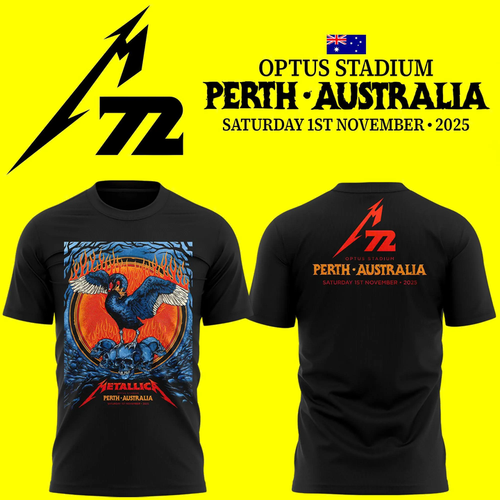 Metallica M72 World Tour M72Perth T-shirt | ZJ96