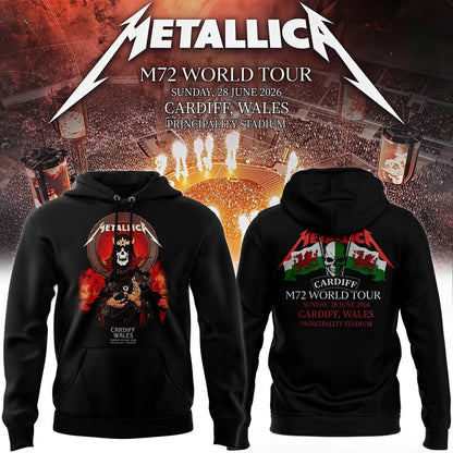 Metallica M72 World Tour Cardiff, Wales Limited Hoodie | RO84