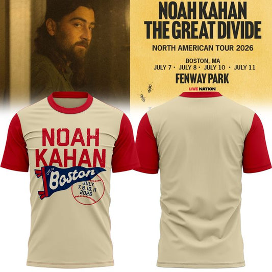 Boston Red Sox x Noah Kahan : The Great Divide Tour Tee | BW41