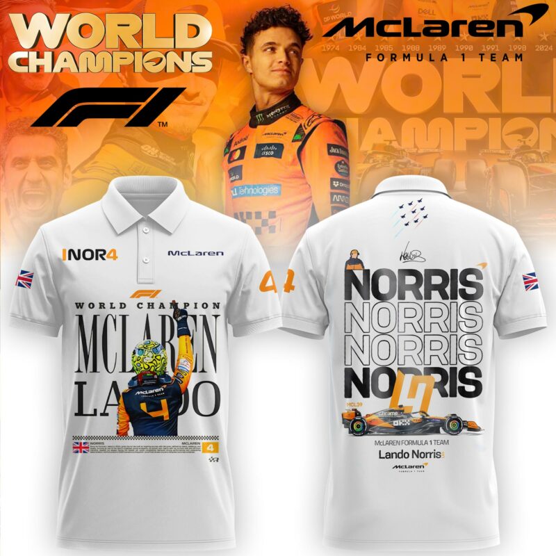McLaren Lando Norris 2025 F1 World Champions Limited Edition Polo