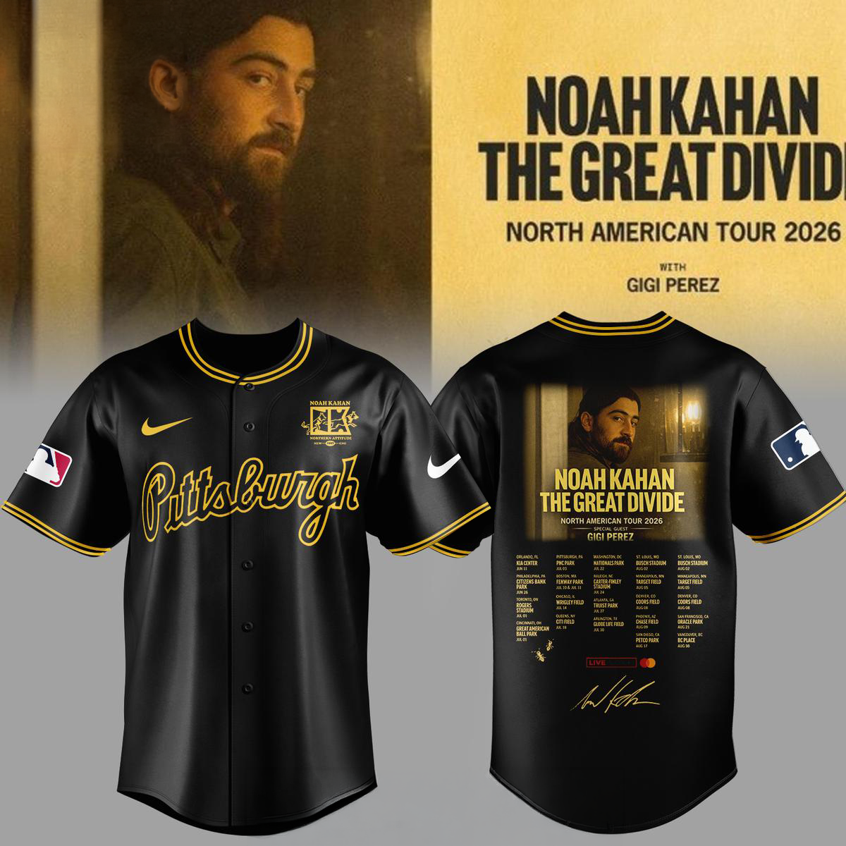 .Baseball x Noah Kahan Tour 2026 Jersey Limited Edition | YC61
