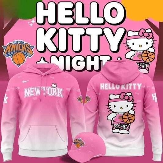Knicks x Hello Kitty 2026 New Season Basketball Night Hoodie