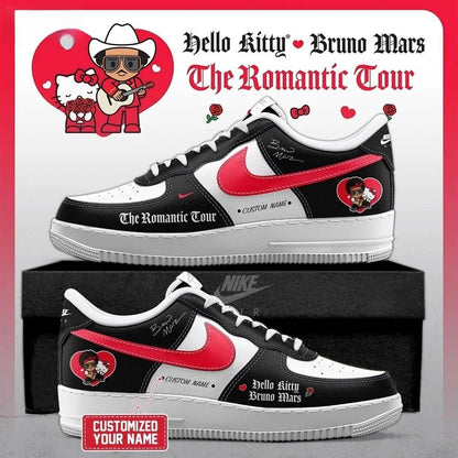 Bruno x Hello Kitty The Romantic Tour 2026 Limited Edition Black Air Force 1