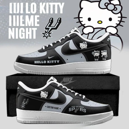 Spurs Hello Kitty Night 2026 Sanrio Personalized Air Force 1 Shoes