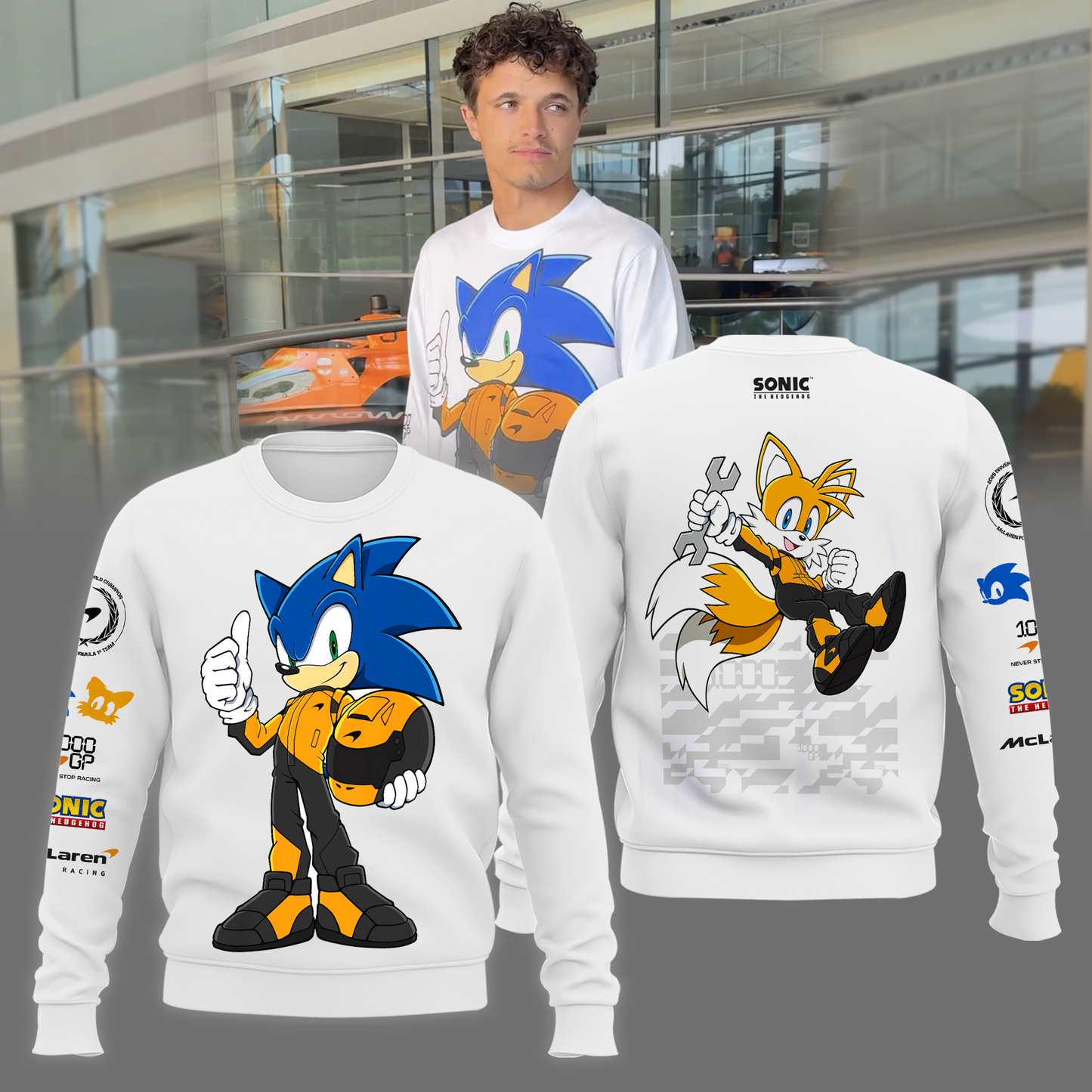 McLaren x Sonic 1000th Limited Edition Shirt,Sweatshirt