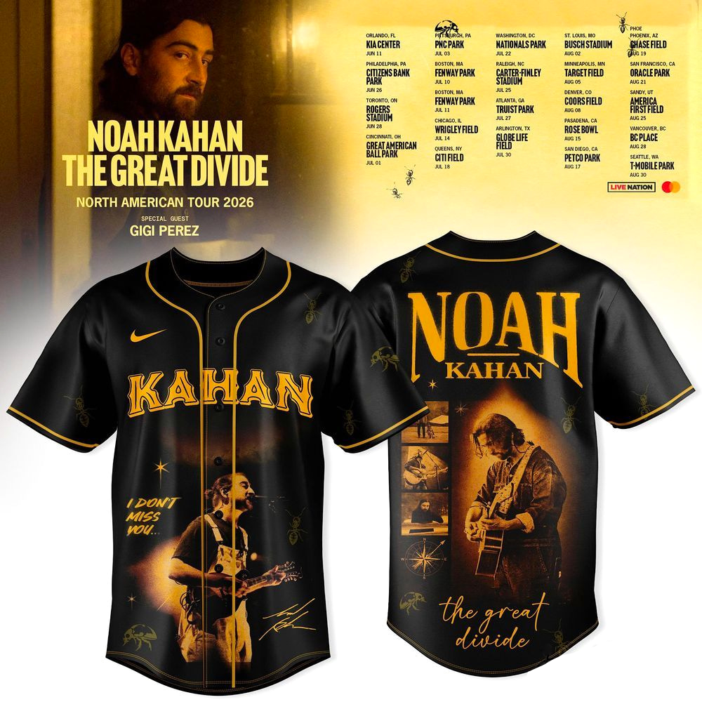 The Great Divide Tour 2026 Noah Kahan Jersey | HY92