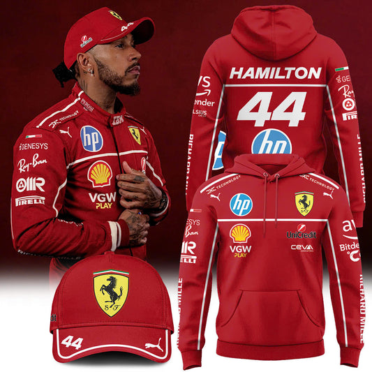 Lewis Hamilton 44 Ferrari Limited Edition hoodie. | PW49