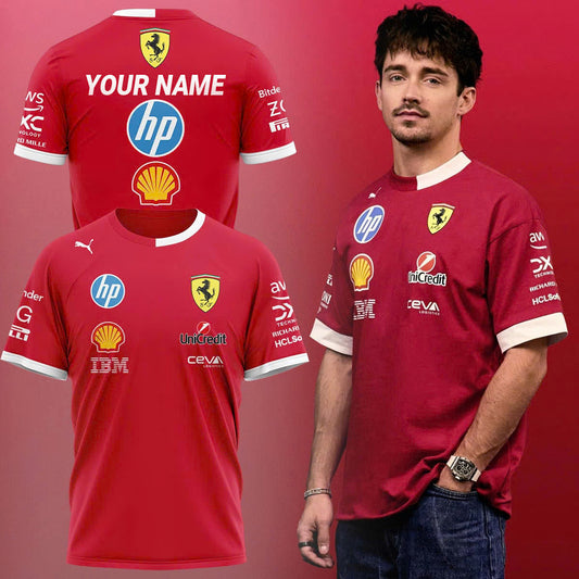 _Charles Leclerc Ferrari Limited Edition tshirt custom. | MA59