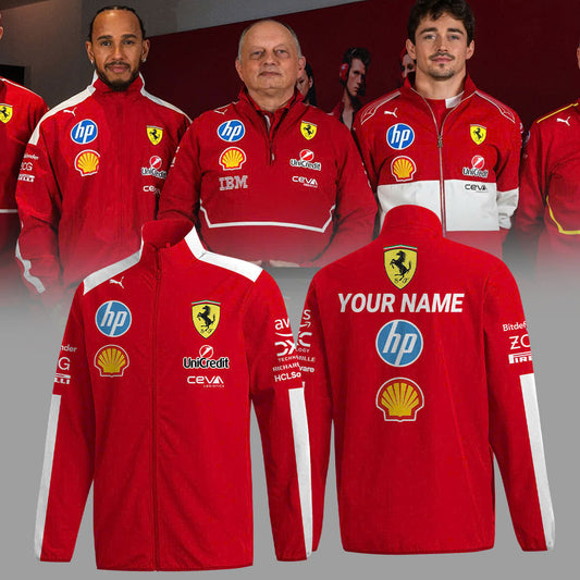 _Ferrari Stand up zipper,F1 Racing Jacket | IA25