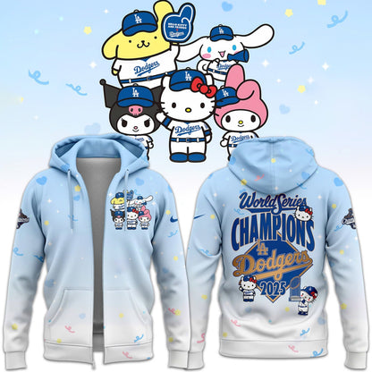 2026 HELLO KITTY x DODGERS CHAMPIONS Zip Hoodie